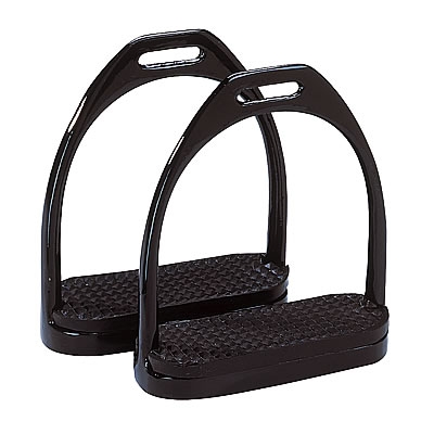 Black Lacquered Steel Stirrups